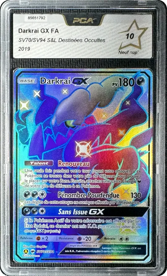 Darkrai GX gradé PCA 10